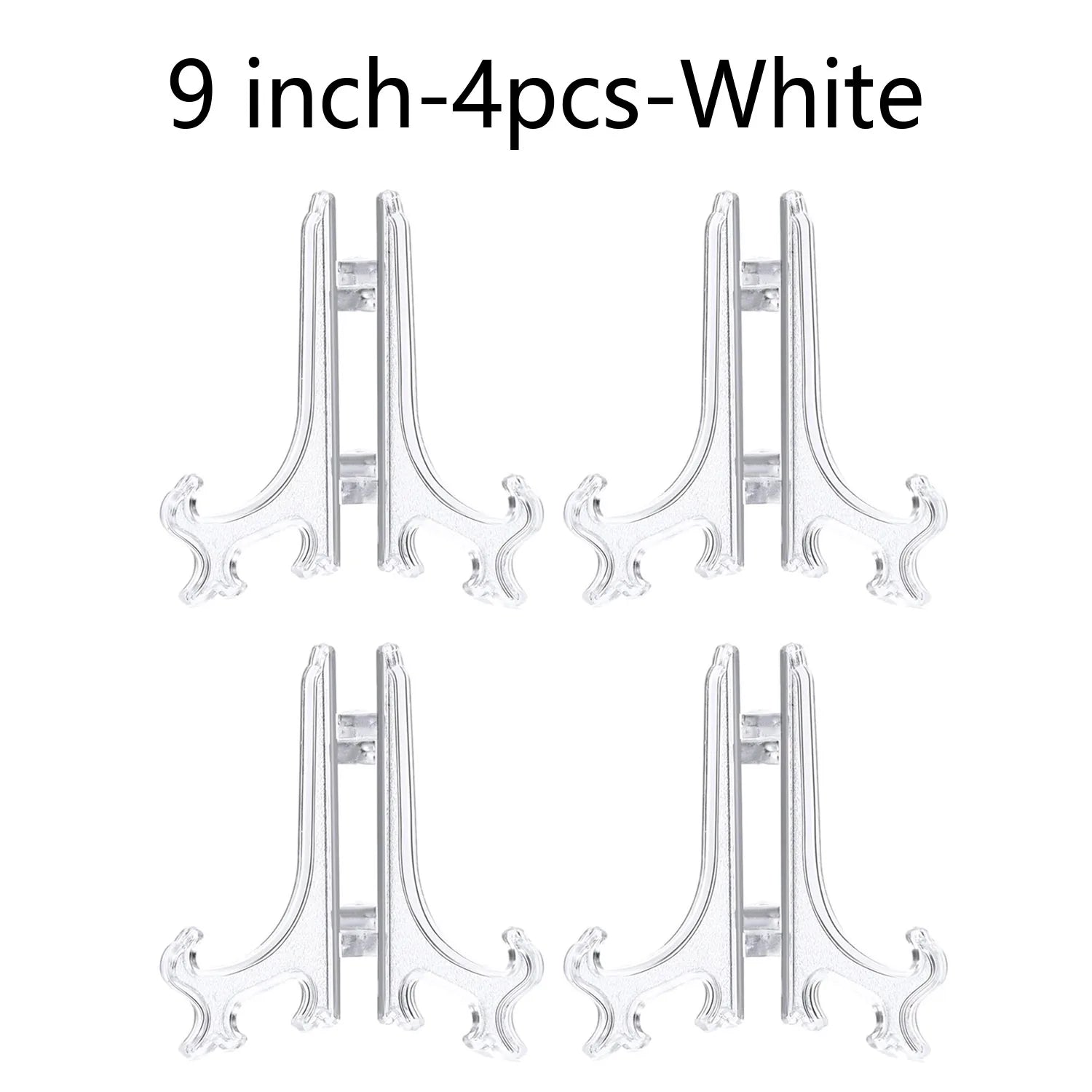 Plastic Acrylic Easels or Stand/Plate Holders to Display Pictures or Other Items at Weddings, Home Decoration, Birthdays, Tables