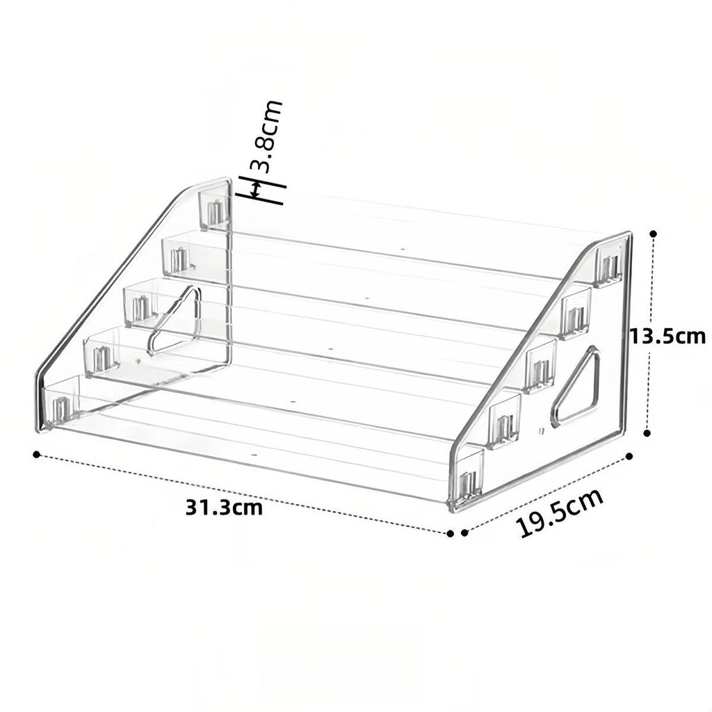 Transparent ladder small ornament shelf bar figure live broadcast display multi-functional storage rack acrylic display rack