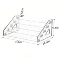 Transparent ladder small ornament shelf bar figure live broadcast display multi-functional storage rack acrylic display rack