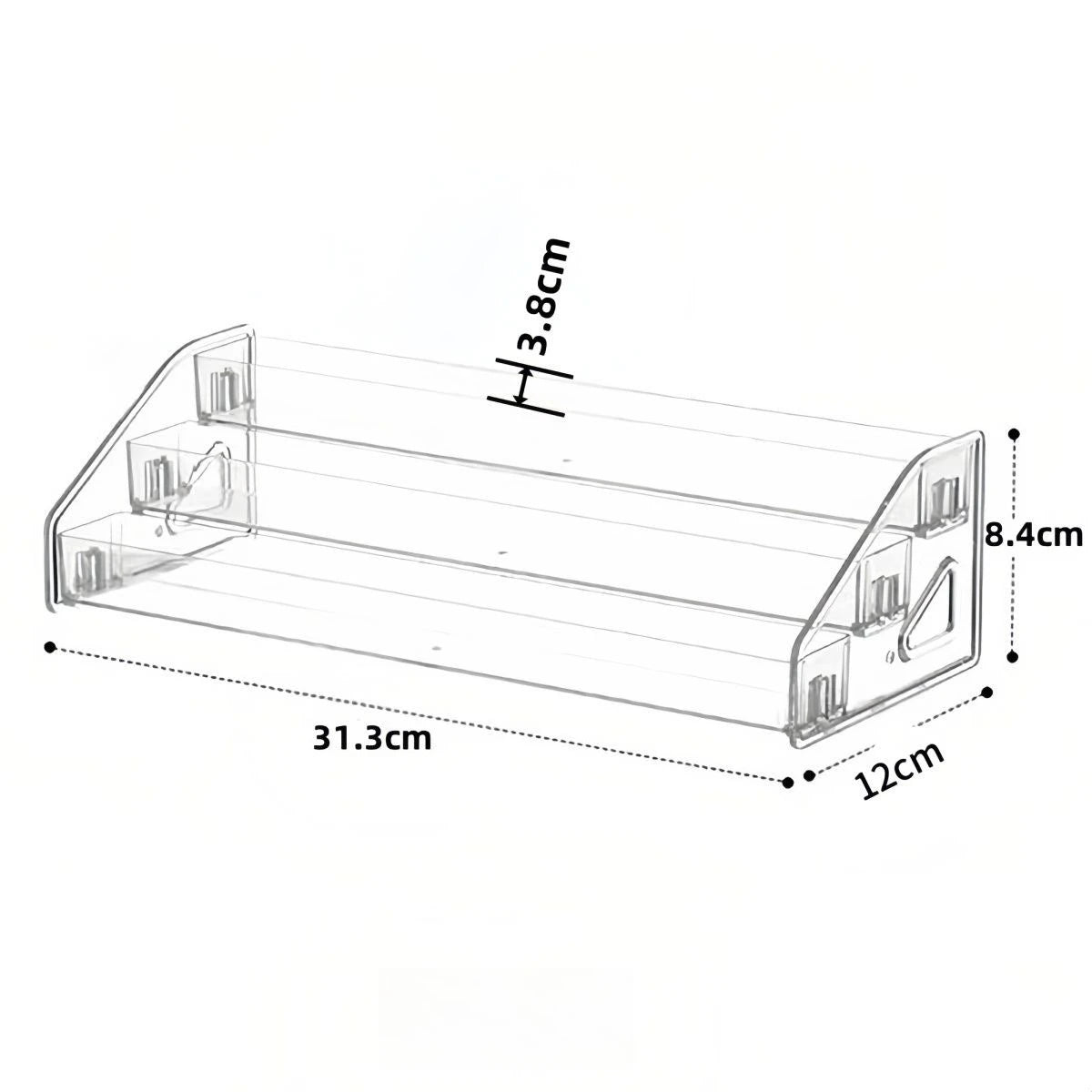 Transparent ladder small ornament shelf bar figure live broadcast display multi-functional storage rack acrylic display rack