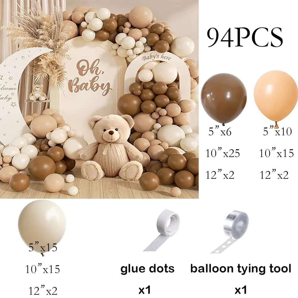 Green Balloons Arch Sage Green White Sand Gold Confetti Latex Ballon Garland Birthday Party Wedding Graduation Decoration Globos
