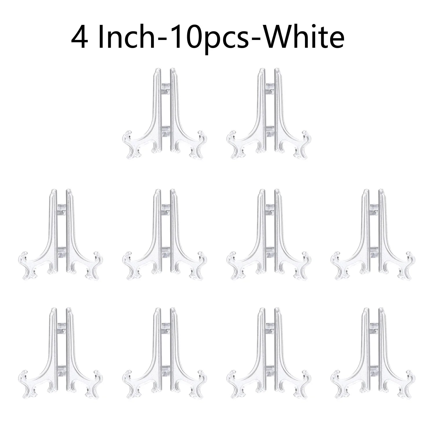 Plastic Acrylic Easels or Stand/Plate Holders to Display Pictures or Other Items at Weddings, Home Decoration, Birthdays, Tables