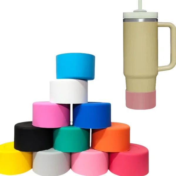 Silicone Insulated Cup Protective Sleeve For 40oz 30oz 20oz Water Bottle Silicone Boot Bottom Sleeve Cover Non-Slip Cup Sleeve