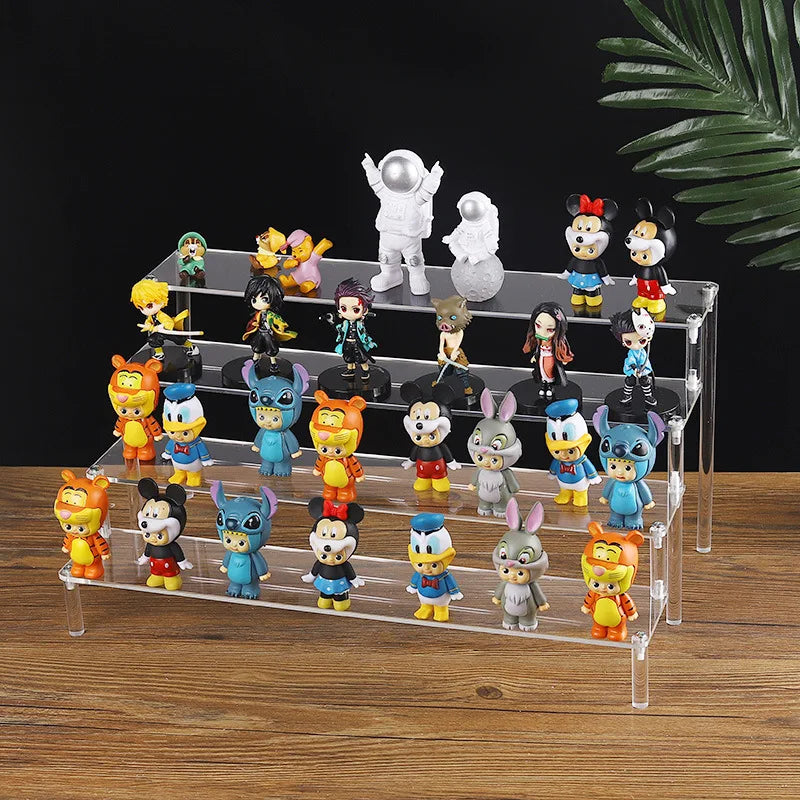 Black Acrylic Riser Display Shelf Perfume Stand Cologne Cupcake Stand for Funko POP Figures Desserts Holder Collection Cosmetic