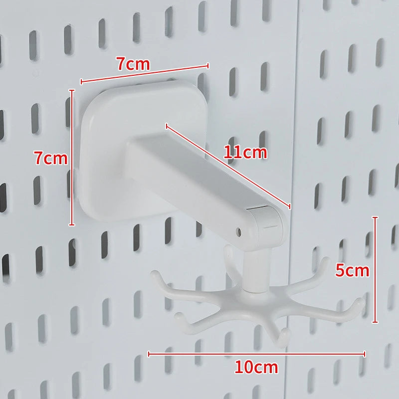 INS Style Punch-free Hole Board Wall Shelf Hooks Self-adhesive Desk Vertical Rack Accessories Hook Wall Decoration Organizer