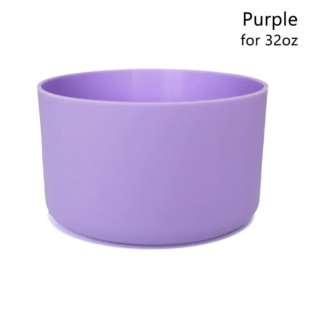 1Pcs Durable Anti-Slip Silicone Boot Colorful Protective Bottle Bottom Base Soft Cup Sleeve for Owala 24oz 32oz 40oz