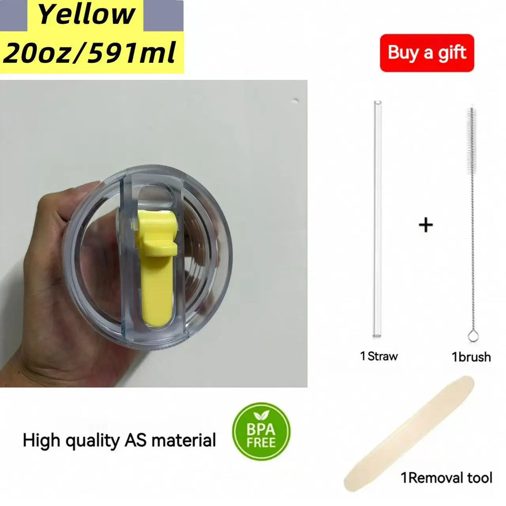 For Stanley 20oz 30oz 40oz Leak-Proof Flip Straw Lid Replacement, BPA-Free Detachable Travel Cover Accessories Easy Cleaning