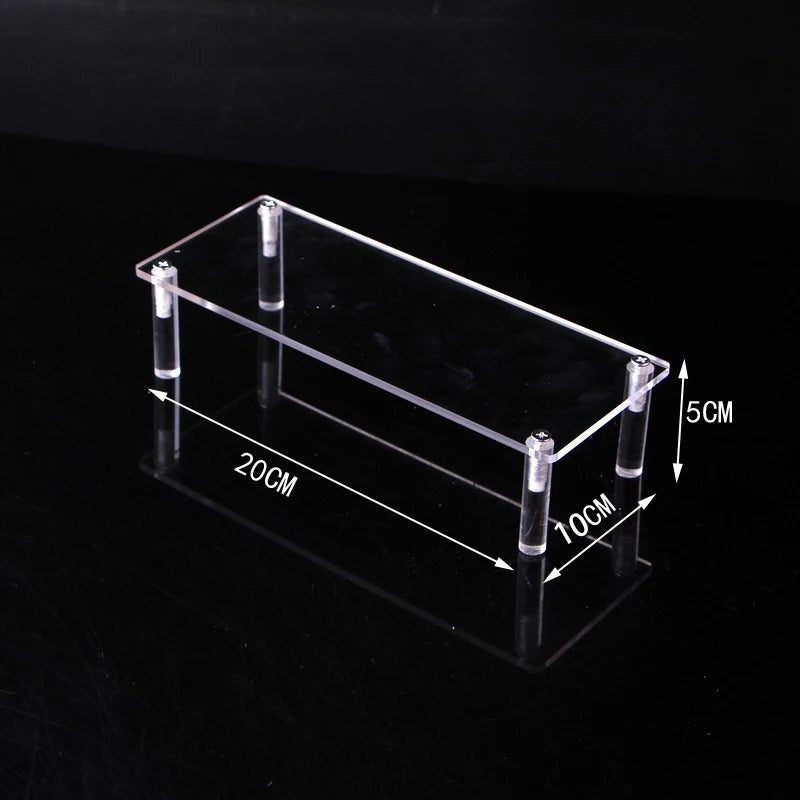 Black Acrylic Riser Display Shelf Perfume Stand Cologne Cupcake Stand for Funko POP Figures Desserts Holder Collection Cosmetic