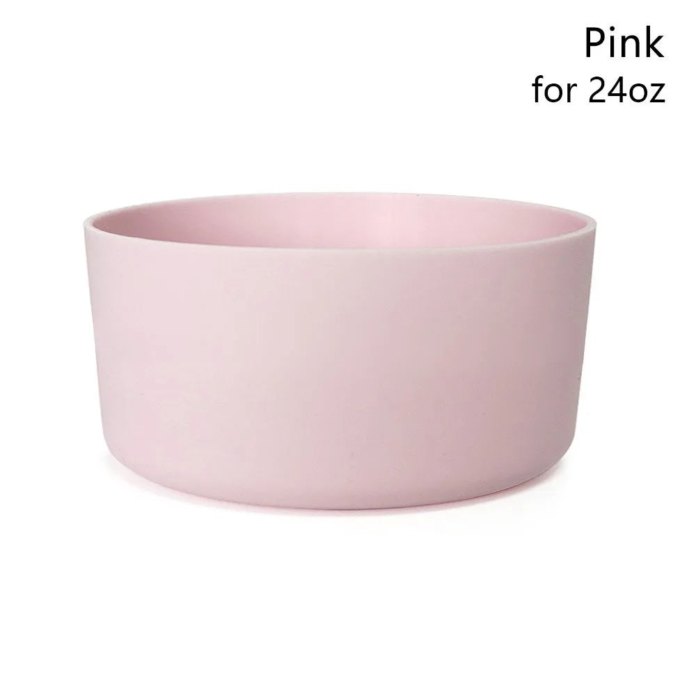 1Pcs Durable Anti-Slip Silicone Boot Colorful Protective Bottle Bottom Base Soft Cup Sleeve for Owala 24oz 32oz 40oz