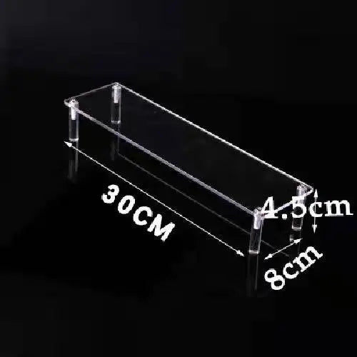 Black Acrylic Riser Display Shelf Perfume Stand Cologne Cupcake Stand for Funko POP Figures Desserts Holder Collection Cosmetic