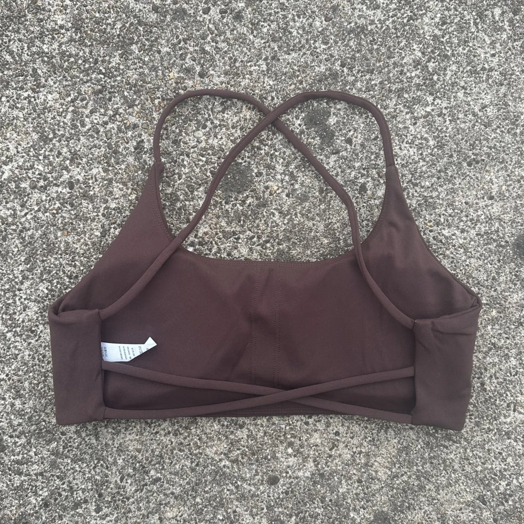 Sexy Soft Fitness Sport Bra Spaghetti Strap Cross Back Hollow Women Top Tight Gym Yoga underwear Athletic Workout With Chest Pad